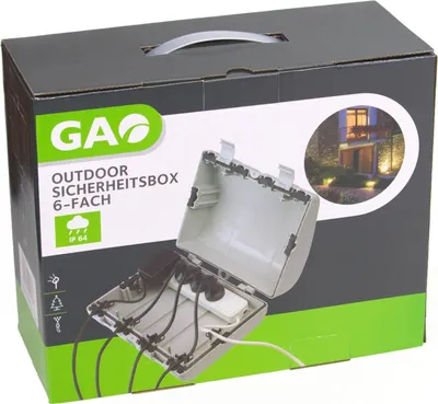 Produktbild von GAO Outdoor Sicherheitsbox 6 fach IP64 Steckdosen Safe