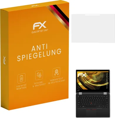 Produktbild von atFoliX 4061186629702, Laptop Bildschirmschutz, Transparent, Lenovo, ThinkPad L390 Yoga, Anti-Glare Bildschirmschutz, Kratzresistent