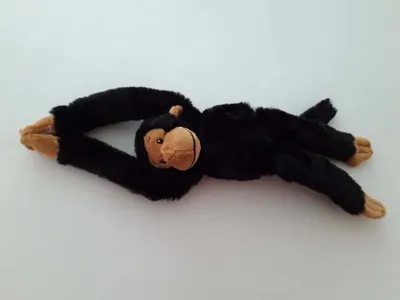 Produktbild von Plüschtier Affe 44 cm, schwarz, Hängeaffe Affen Hängeaffen Kuscheltiere Stofftiere Klettband