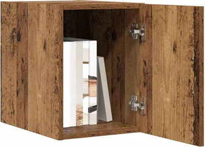 Image de vidaXL Armoire murale en bois recyclé 30 x 42,5 x 39,5 cm, aggloméré