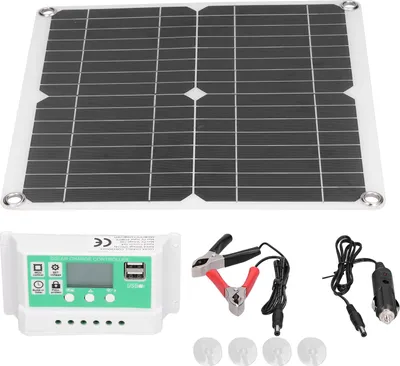 Obrázek produktu pro 40W 18V monokrystalický křemíkový flexibilní solární panel s 50A solárním regulátorem nabíjení s dvojitým portem USB