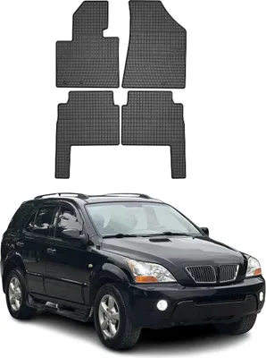 Image de Tapis de Sol pour Kia Sorento 2009-2012 Caoutchouc Noir