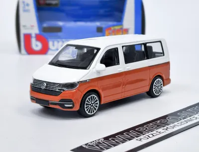 Produktbild von Volkswagen T6.1 Bus - weiß/orange Bburago 1:43