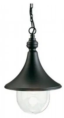 Immagine prodotto di Lampada A Sospensione Da Esterno Lampara Alluminio E Termoplastica Nero 1 Luce E27