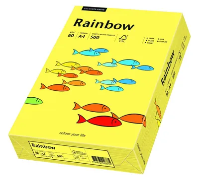 Image de Papyrus papier à copier Rainbow jaune papier couleur DIN A4 80g 500 feuilles