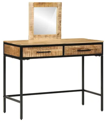 Produktbild von Schminktisch Braun 100 x 40 x 120 cm Massivholz Mango