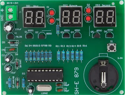 Produktbild von Bausatz Digitale Uhr mit at89c2051 Chip neue Version