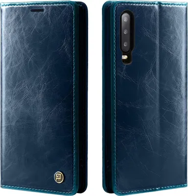 Produktbild von Handyhülle für Huawei P30 Pro Kunstleder Flip Cover Hülle RFID Schutz Case Kartenfach Farbe: Blau