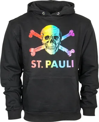 Produktbild von FC St. Pauli - Kapuzenpullover Regenbogen - schwarz