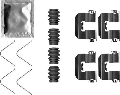 Produktbild von TEXTAR 82543500 Zubehörsatz Scheibenbremsbelag Hinten für HYUNDAI Tucson (TL, TLE) für KIA Sportage (QL, QLE)