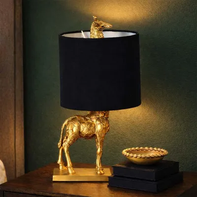 Produktbild von Milton & Oldbrook Tischlampe Giraffe Gold