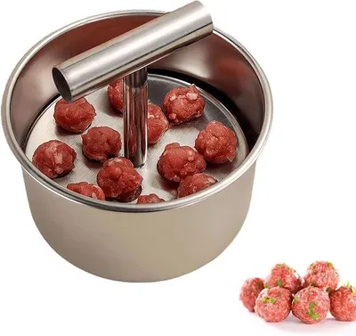 Produktbild von Gehaktbal Maker aus Edelstahl - Multifunktionales Kitchen-Tool für Heimgebrauch