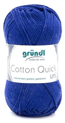Produktbild von Gründl Baumwolle quick uni,50g.100%Baumwolle,mercerisiert,Häkel- u. Strickgarn,50g / 125 m,NS 3-4 135