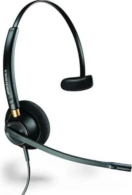 Produktbild von HP Poly EncorePro 510 Monaurales Headset + Quick Disconnect, Kabelgebunden, Anrufe/Musik, 52 g, Kopfhörer, Schwarz