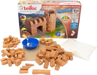 Produktbild von teifoc Steinbaukasten 4070 - Burg mit Stiftehalter