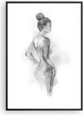 Produktbild von Gerahmtes Poster - Schwarzer Rahmen - Frau Körper Stück - 70x100 cm - Wand Bild - Wanddeko - Wandbilder - Kunstposter - Wandposter - Bilderrahmen - Bilder - Kunstdruck - P2BPA70x100-4995