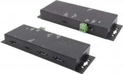 Immagine prodotto di HUB metallico EXSYS GmbH a 4 porte USB 3.2 Gen1, 1 connettore PD C (EX-1190HMVS-PD)