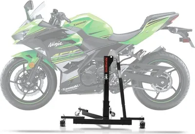 Image de Béquille centrale CS Power Evo pour Kawasaki Ninja 400 18-20 Noir