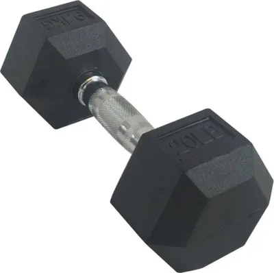 Produktbild von Torque USA Rubber Hexagon Kurzhantel - pro Stück - 47,5 kg