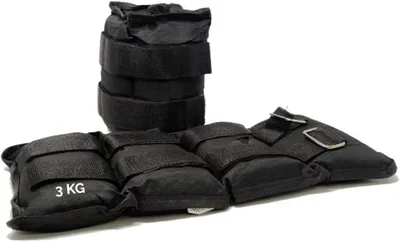 Produktbild von Gewichte für Handgelenk und Knöchel, 2 x 3 kg, verstellbarer Riemen, für Krafttraining