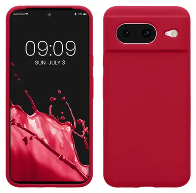 Produktbild von kwmobile Handyhülle für Google Pixel 8 Hülle, für Pixel 8 Case - Hülle Silikon - kabelloses Laden - Sweet Cherry