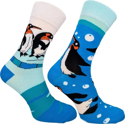 Produktbild von 1 Paar Von Lustige Herren Damen Socken mit Tiermotiv Pinguin Gr.38/44