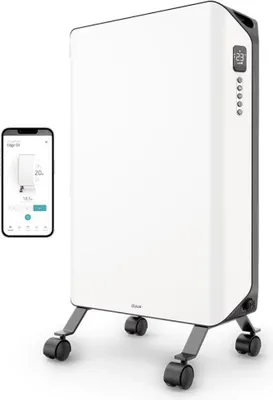 Imagen del producto de Calefactor de aceite Duux Duux Edge, 1500 W - Calefacción inteligente con ventilador - Blanco - 46 x 32 x 71 cm