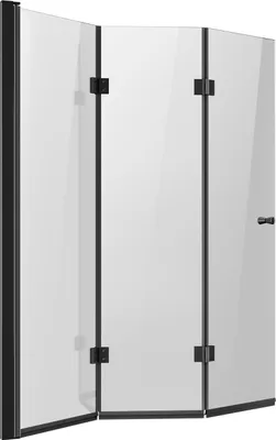 Zdjęcie produktu dla SucceBuy Bezramowe składane szklane drzwi prysznicowe do wanny, 1295x1422 mm
