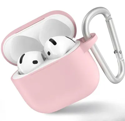Produktbild von Blueo – Liquid-Silikon-Schutzhülle für AirPods 4 – sandrosa