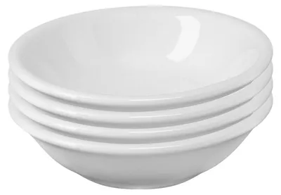 4er-Set Keramikschälchen, rund, ø 7 x 2 cm, weiß