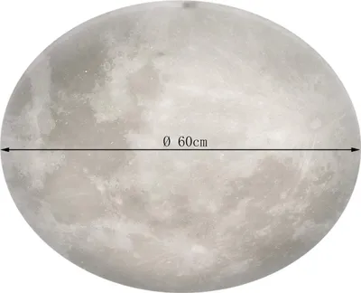Image de TRIO-Leuchten Plafonnier LED LUNAR DH 60x12 cm blanc Lampe de plafond