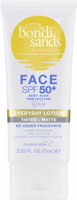 Bondi Sands Face Tinted Matte Everyday Lotion SPF 50+ Packung 75ml