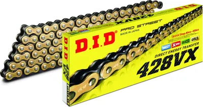 Produktbild von X-Ringkette DID428VX(G&B)/126N Kette offen mit Nietschloss (ZJ)
