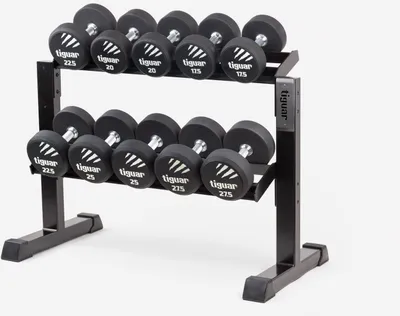 Image de Support modulaire pour haltères – Support pour haltères sans capuchons pour 10 haltères en PU