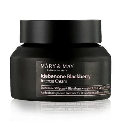 Zdjęcie produktu dla Mary&May Idebenone + Blackberry complex intensive total care cream 70g - Regenerująco-ujędrniający krem do twarzy