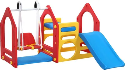Produktbild von 13080 Dětský domek na hraní se skluzavkou + houpačkou EPR-KS-104