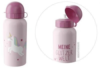 Produktbild von Trinkflasche 400ml Einhorn