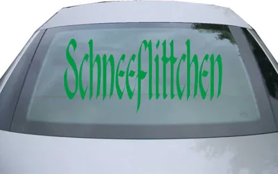 Produktbild von Indigos UG - Aufkleber Heckscheibe & Motorklappe DE6235 - grün - 600x285 mm - schneeflittchen - Auto Scheiben Fenster Heckklappe Tuning Racing JDM - Die cut