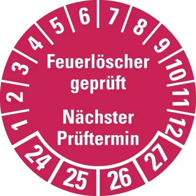 Produktbild von Dreifke® Aufkleber I Prüfplakette Feuerlöscher , Nächster Prüftermin, ...