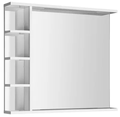 Produktbild von Aqualine KORIN STRIP Spiegel mit LED Beleuchtung und Ablagen 80x70x12cm
