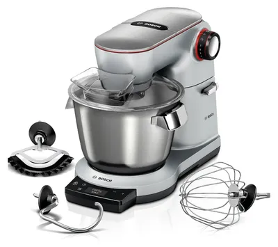Produktbild von Bosch Küchenmaschine OptiMUM MUM9AX5S00, Edelstahl-Schüssel 5,5 L, integrierte Waage und Timer, Planetenrührwerk, Profi-Knethaken, Schlag-,
