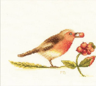 Obrázok produktu pre Lanarte Súprava na vyšívanie krížikom "Robin Marjolein Bastin", počítanie vzorov, 20x13cm
