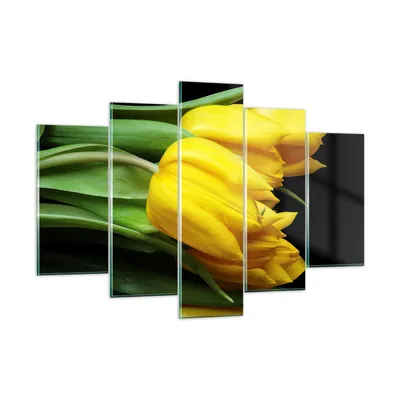 Produktbild von Bilder auf glas - Tulpen Strauß Spiegelreflexion grün - 150x100cm - Glasbilder - Wandbilder - Kunstdruck - Wanddekoration aus Glas - Glas Bilder - Wandbild auf Glas - GEA150x100-0509