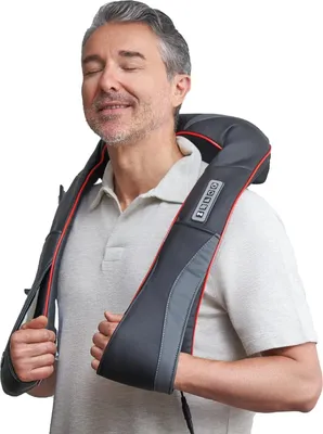 Produktbild von Ortho Mechanik Nacken-Massagegerät mit Wärmefunktion | Schiatsu & Vibrationsmassage, 3 Geschwindigkeitsstufen | Massagegerät für Nacken & Schulter
