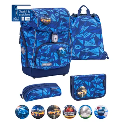 Produktbild von Belmil Premium Comfy Plus Glacier Blue Schulra nzen-Set 5-tlg