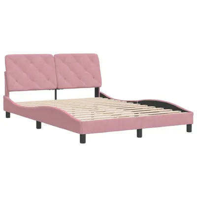 Produktbild von Bettgestell ohne Matratze Rosa 120x200 cm Samt