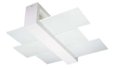 Immagine prodotto di Lampada da soffitto FENIKS 2 bianco 2xE27 15W legno/vetro 12x43x43cm Sollux Lighting