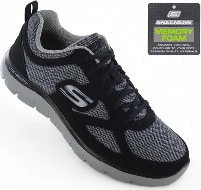 Produktbild von Skechers Summits - Herren Schuhe Sneakers Schwarz 894344-BKGY , EU 42 US 9