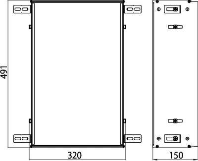 Produktbild von EMCO Emco Einbaurahmen ASIS 300 für UP-Modul mit 495mm Höhe