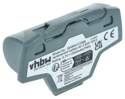 Produktbild von vhbw Akku kompatibel mit Kärcher WV5 Plus, WV50, 1.633-563.0, WV2 2ND, WV55, WV5, WV2 Premium Home Cleaner Heimroboter Grau (2000 mAh, 3,7 V, Li-Ion)
